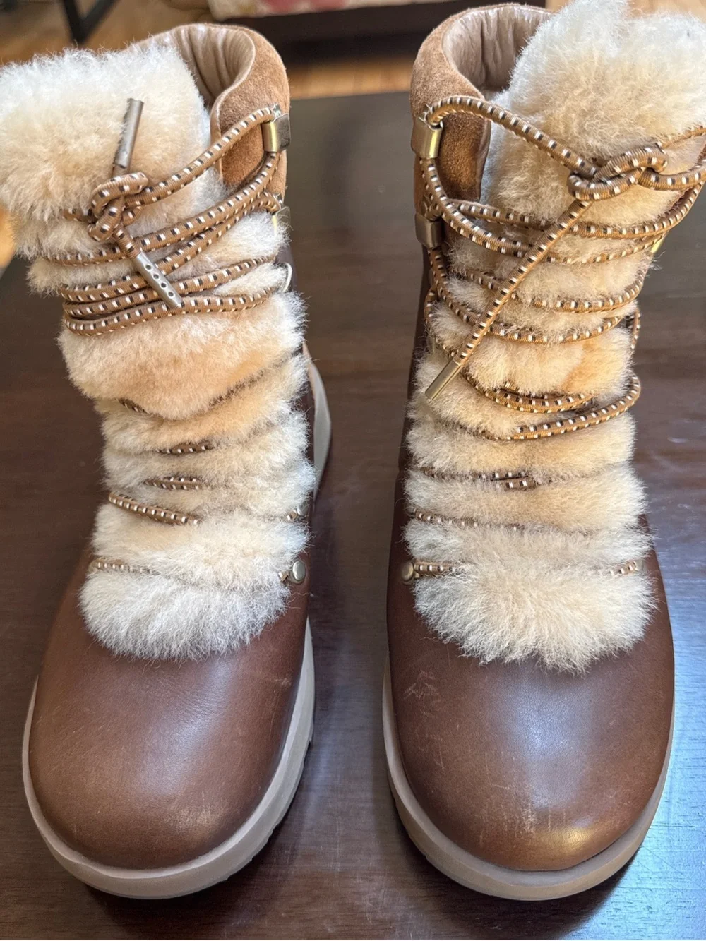 Ugg Viki Waterproof Boot Brown Suede Leather